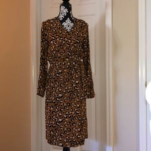 H&M Cheetah Wrap Dress